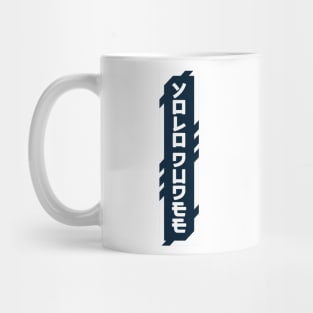 Yolooo dude cyberpunk urban slang letters Mug